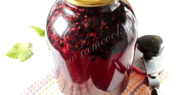 Рецепт компота из черной смородины на зиму