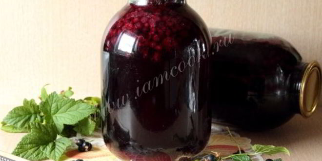 Рецепт компота из черной смородины на зиму