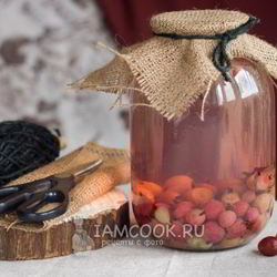 Рецепт Компота из красного и зеленого крыжовника на зиму