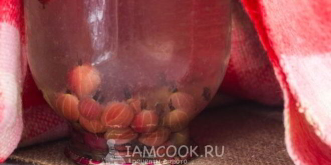 Рецепт компота из красного и зеленого крыжовника на зиму