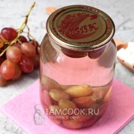 Рецепт Компота из красного винограда на зиму