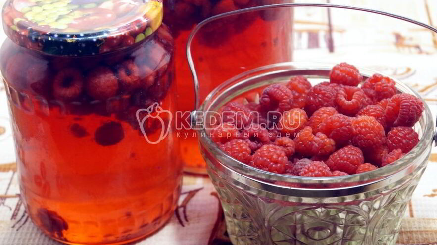 Рецепт компота из малины