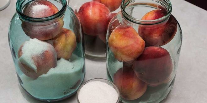 Рецепт компота из персиков на зиму