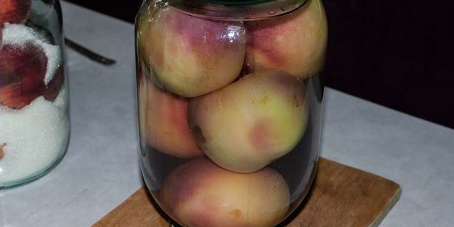 Рецепт компота из персиков на зиму