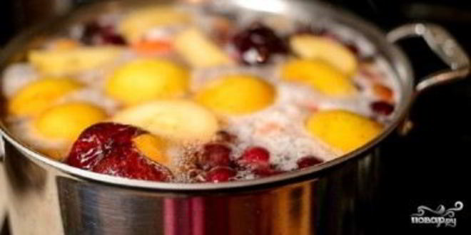 Рецепт компота из свежих фруктов