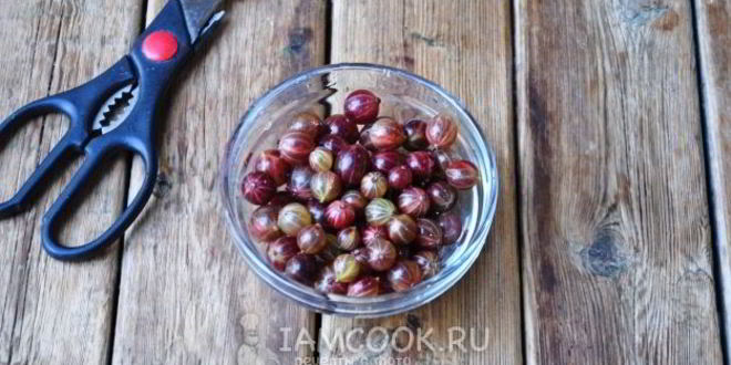 Рецепт компота из вишни и крыжовника