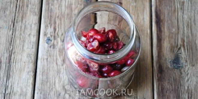 Рецепт компота из вишни и крыжовника