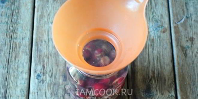 Рецепт компота из вишни и крыжовника