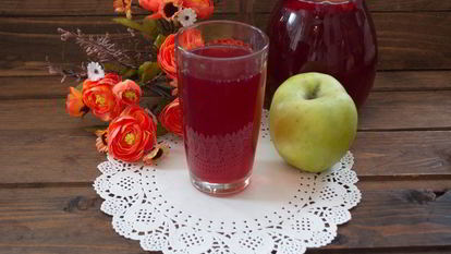 Рецепт Компота из вишни с яблоками