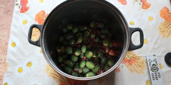 Рецепт компота из яблок, фейхоа и облипихи