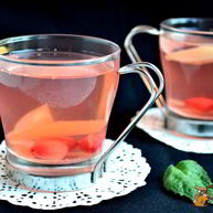 Рецепт Компота из яблок и кизила с мятой