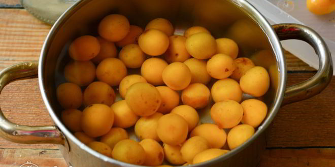 Рецепт компота из желтой алычи на зиму