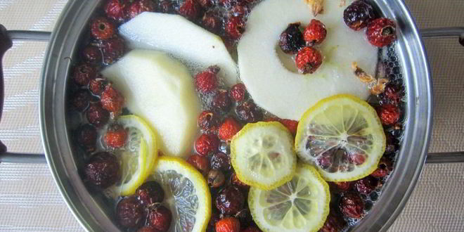 Рецепт компота с шиповником и имбирем