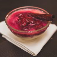 Рецепт Миндального крема с вишневым компотом