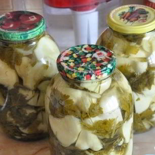 Рецепт Консервированных патиссонов без уксуса