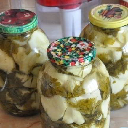 Рецепт Консервированных патиссонов без уксуса