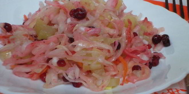 Рецепт квашенной капусты с картофелем