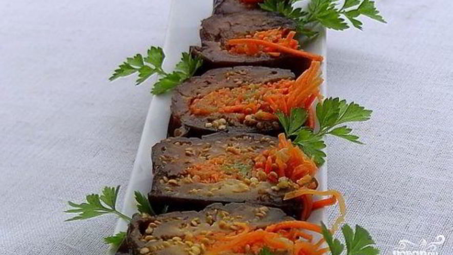 Рецепт квашеных баклажанов с морковкой и чесноком