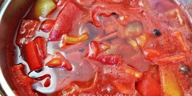 Рецепт классического лечо с томатной пастой