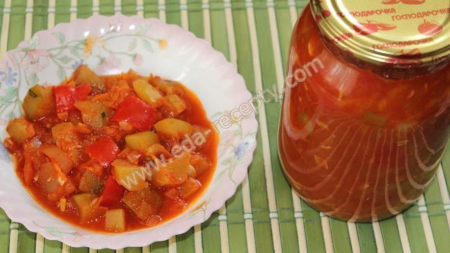 Рецепт лечо из кабачков и перца на зиму