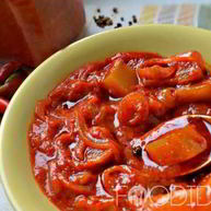 Рецепт Лечо из кабачков с томатной пастой