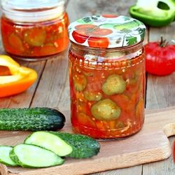 Рецепт Лечо из огурцов на зиму пальчики оближешь с помидорами