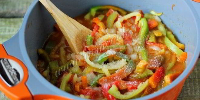 Рецепт лечо из перца и помидоров