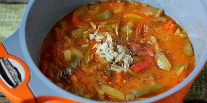 Рецепт лечо из перца и помидоров