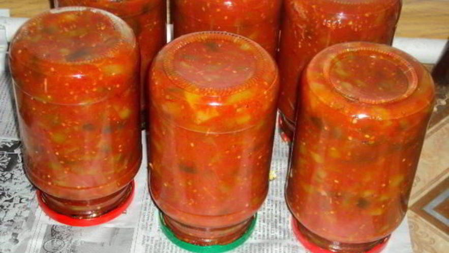 Рецепт лечо с баклажанами