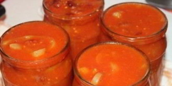 Рецепт лечо с фасолью на зиму