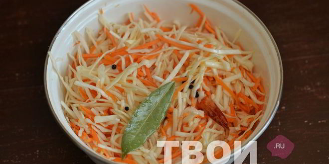 Рецепт быстрой маринованной капусты