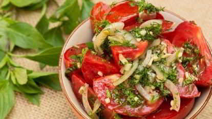 Рецепт Быстрых маринованных помидоров