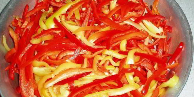 Рецепт маринованной соломки из болгарского перца