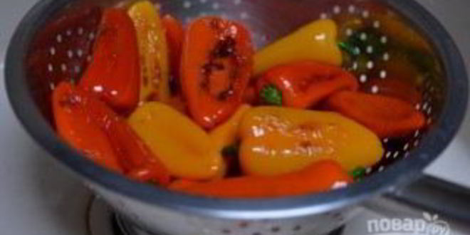 Рецепт маринованного болгарского перца с чесноком