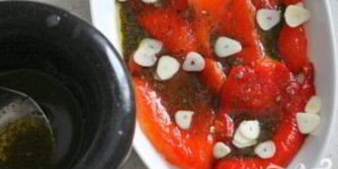 Рецепт маринованного печеного перца
