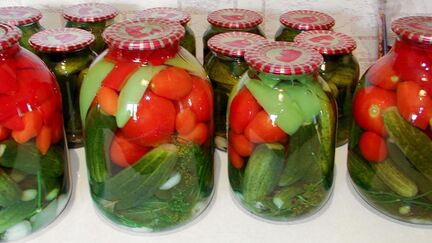 Рецепт Маринованных огурцов помидоры перец