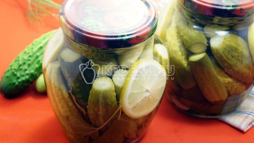 Рецепт маринованных огурцов с лимонной кислотой