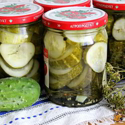 Рецепт Маринованных резанных огурцов на зиму