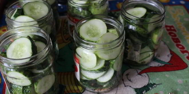 Рецепт маринованных резанных огурцов на зиму