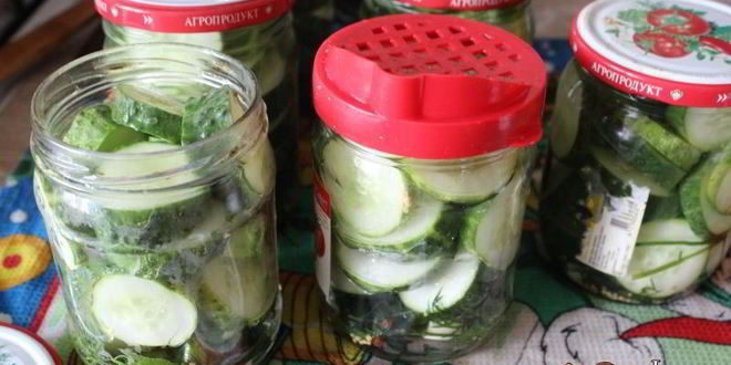 Рецепт маринованных резанных огурцов на зиму