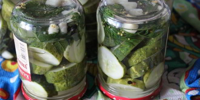 Рецепт маринованных резанных огурцов на зиму