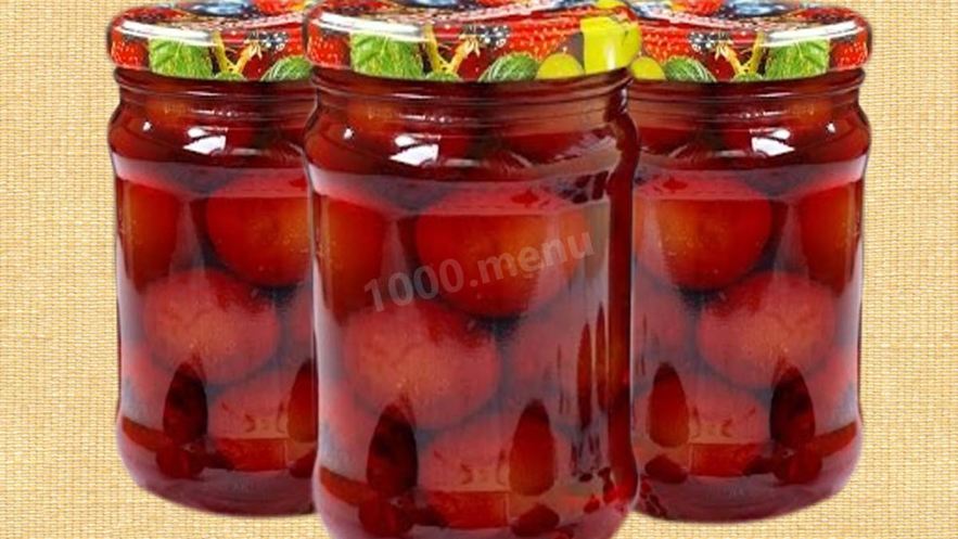Рецепт маринованных слив на зиму к мясу