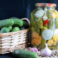Рецепт Огурцов, маринованных по-польски