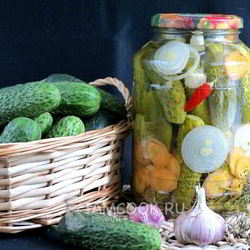 Рецепт Огурцов, маринованных по-польски