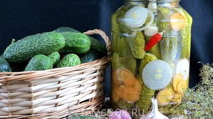 Рецепт Огурцов, маринованных по-польски