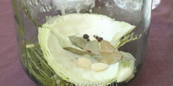 Рецепт огурцов, маринованных с капустой