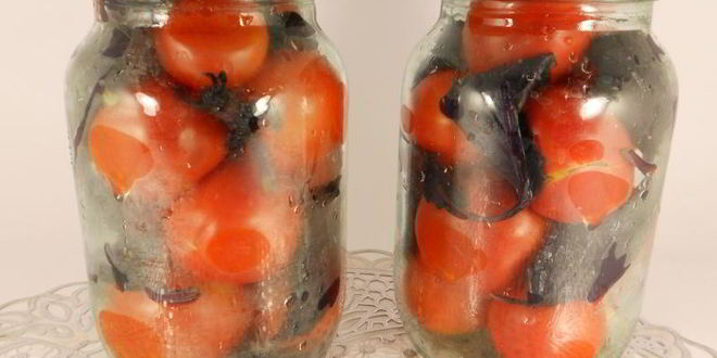 Рецепт помидоров маринованных с базиликом и яблочным уксусом