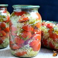 Рецепт Помидоров маринованных с хреном на зиму