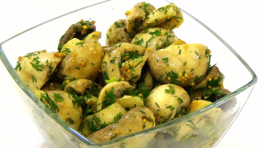 Рецепт шампиньонов, маринованных быстро
