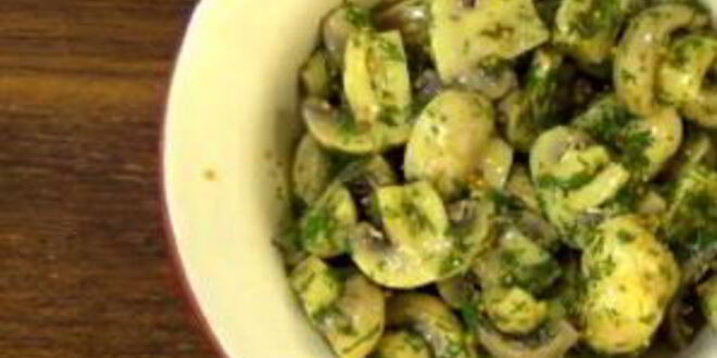 Рецепт шампиньонов, маринованных быстро